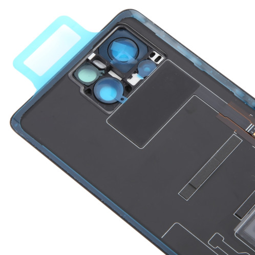 Pour Asus ROG Phone 8 Pro AI2401 AI2401_A Global Original Couvercle arrière de batterie en verre avec cadre d'appareil photo (noir mat) SH9FBL951-07