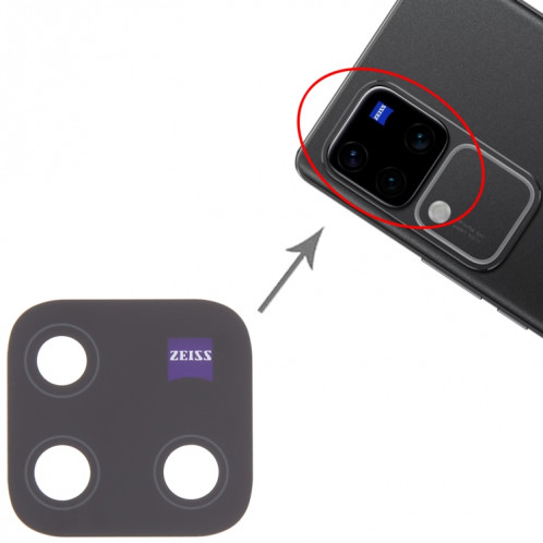 Pour vivo V30 Pro 10 pièces OEM Objectif de caméra arrière SH9027497-04