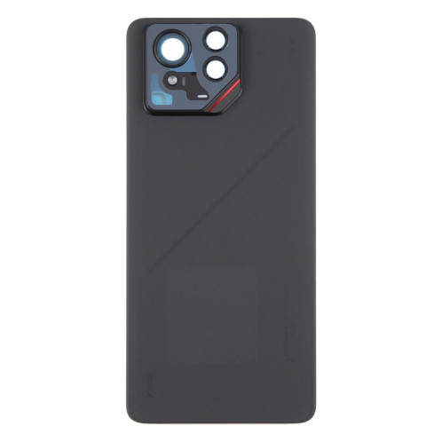 Pour Asus ROG Phone 9 Pro 5G Coque arrière de batterie en verre d'origine avec cadre d'appareil photo (noir mat) SH30BL296-07