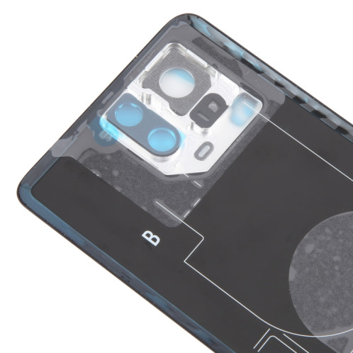 Pour Asus ROG Phone 9 Pro 5G Coque arrière de batterie en verre d'origine avec cadre d'appareil photo (noir mat) SH30BL296-07