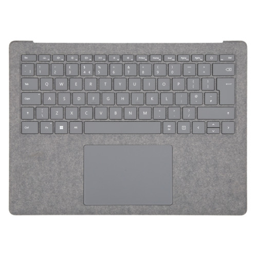 Pour Microsoft Surface Laptop 3/4/5 13,5 pouces Clavier britannique avec coque C/Touch Board (gris) SH044H602-06
