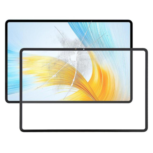 Pour Honor MagicPad 13 GDI-W09 Écran avant Lentille extérieure en verre avec adhésif optiquement transparent OCA (Noir) SH057B485-07