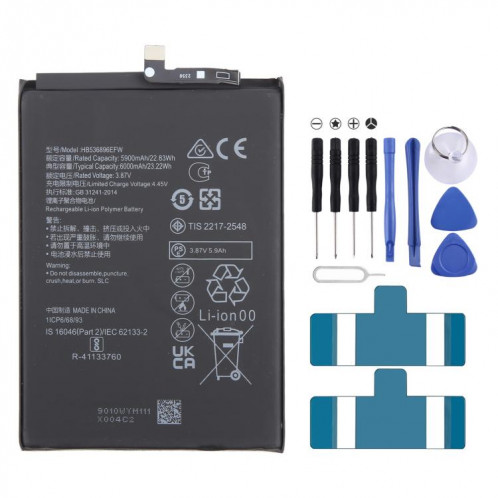 Batterie de remplacement Li-Polymère pour Huawei Nova Y70 HB536896EFW 5900mAh SH907521-04