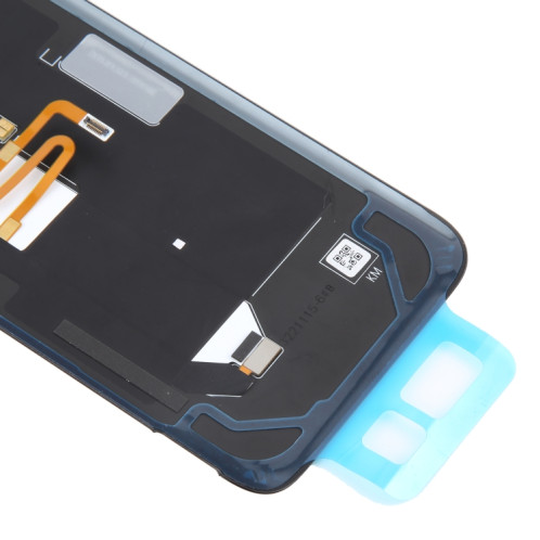 Pour Asus ROG Phone 6 AI2201-C AI2201-F Couvercle arrière de la batterie en verre avec câble NFC/lumière (noir rouge) SH0BRL547-07