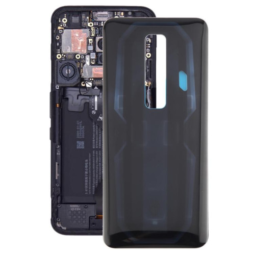 Pour ZTE nubia Red Magic 7 NX679J Couvercle arrière de la batterie en verre (noir) SH07BL1860-07