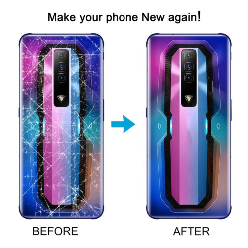 Pour ZTE nubia Red Magic 7 NX679J Couvercle arrière de la batterie en verre (néon) SH7CSL1440-07