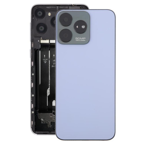 Pour ZTE Axon 50 Lite 8050 Couvercle arrière de la batterie en verre avec cadre central / Couvercle de l'objectif de l'appareil photo (violet) SH22PL1573-07