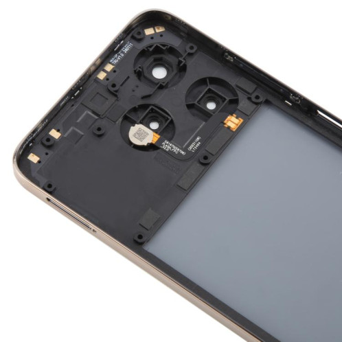 Pour ZTE Axon 60 / V60 Z2356 Couvercle arrière de la batterie en verre avec cadre central / couvercle de l'objectif de l'appareil photo (or) SH30JL522-07