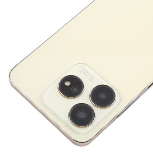 Pour ZTE Axon 60 / V60 Z2356 Couvercle arrière de la batterie en verre avec cadre central / couvercle de l'objectif de l'appareil photo (or) SH30JL522-07