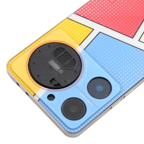Pour ZTE nubia Music Z2353 Couvercle arrière de batterie en verre avec cadre central / Couvercle d'objectif d'appareil photo (multicolore) SH2CSL72-07