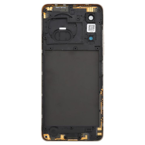Pour ZTE nubia Music Z2353 Couvercle arrière de batterie en verre avec cadre central / couvercle d'objectif d'appareil photo (jaune) SH32YL1969-07