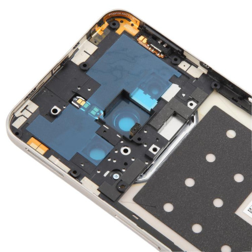 Pour ZTE nubia Focus Pro Z2351N Couvercle arrière de batterie en cuir avec cadre central / couvercle d'objectif d'appareil photo (or) SH39JL1027-07