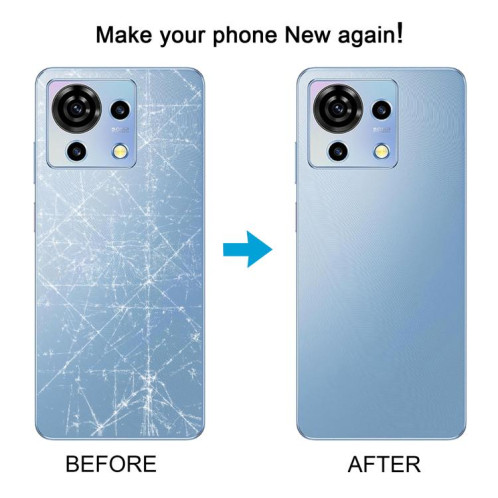 Pour ZTE Blade V50 Vita Cache arrière de batterie avec cache d'objectif d'appareil photo (bleu) SH41LL98-07