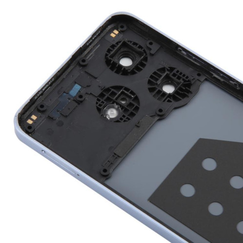 Pour ZTE Blade V60 Design Z2350 Couvercle arrière de la batterie en verre avec cadre central / Couvercle de l'objectif de l'appareil photo SH45PL357-07