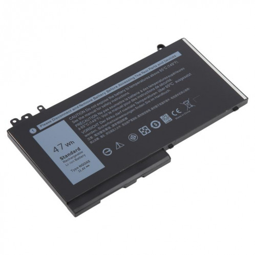 Batterie lithium-ion 11,4 V 47 Wh NGGX5 pour Dell Latitude E5270 E5470 M3510 E5570 JY8D6 E5550 954DF 0JY8D6 SH9303696-04