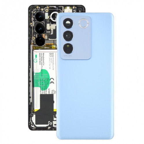Pour vivo V27 / V27 Pro Cache arrière de la batterie avec cache de l'objectif de l'appareil photo (bleu) SH26LL1646-07