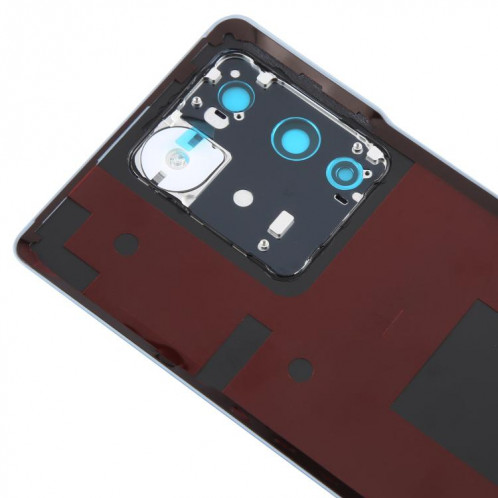 Pour vivo V27 / V27 Pro Cache arrière de la batterie avec cache de l'objectif de l'appareil photo (bleu) SH26LL1646-07