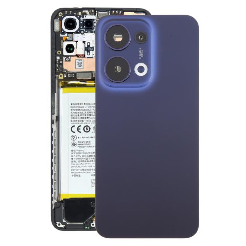 Cache arrière de batterie d'origine pour OPPO Reno13 avec cache d'objectif d'appareil photo (bleu foncé) SH31DL148-07