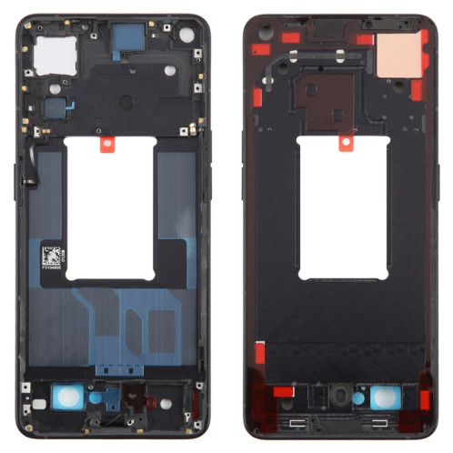 Pour OPPO Reno7 Pro 5G Front Housing LCD Frame Bezel Plate (Black) SH364B270-06