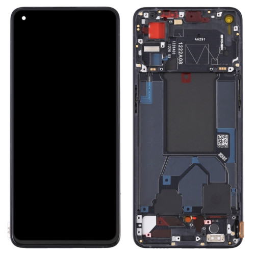 Écran LCD d'origine pour OPPO Reno7 Pro 5G Digitizer Assemblage complet avec cadre (Noir) SH365B1804-06