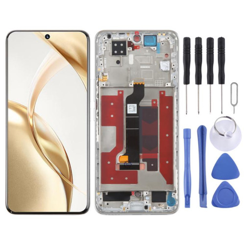 Écran LCD d'origine complet avec châssis pour Honor 200 (argent) SH380S1390-07