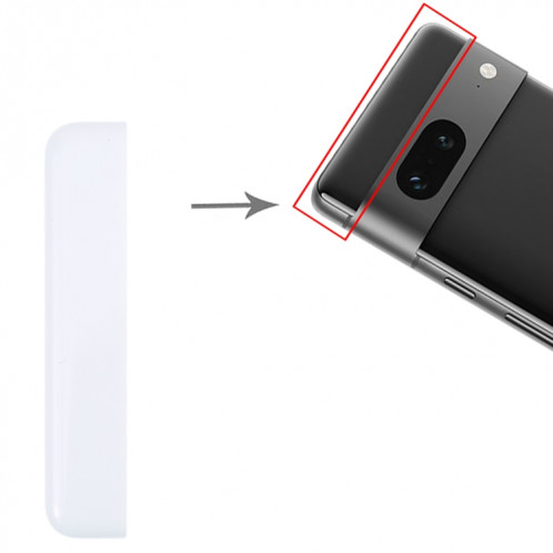 Coque avant supérieure arrière d'origine pour Google Pixel 7 (blanc) SH389W46-04