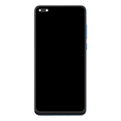 Écran LCD TFT complet avec châssis pour Huawei P40, ne prenant pas en charge l'identification par empreinte digitale (bleu) SH392L561-07
