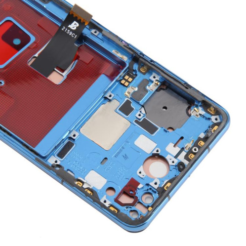 Écran LCD TFT complet avec châssis pour Huawei P40, ne prenant pas en charge l'identification par empreinte digitale (bleu) SH392L561-07