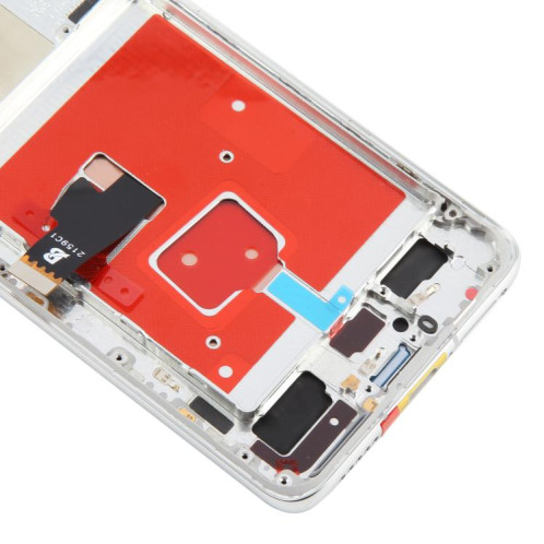 Écran LCD TFT complet avec châssis pour Huawei P40, ne prenant pas en charge l'identification par empreinte digitale (argent) SH392S1699-07