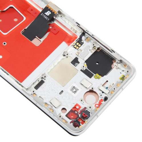 Écran LCD TFT complet avec châssis pour Huawei P40, ne prenant pas en charge l'identification par empreinte digitale (argent) SH392S1699-07