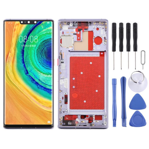 Écran LCD TFT complet avec châssis pour Huawei Mate 30 Pro, ne prenant pas en charge l'identification par empreinte digitale (violet) SH399P1363-07