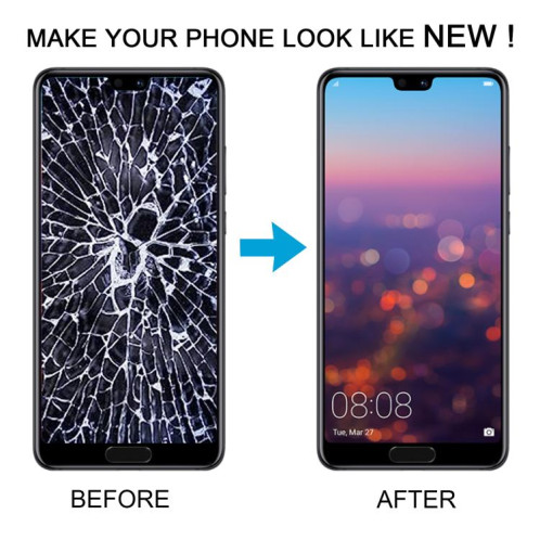 Écran LCD TFT complet avec châssis pour Huawei P20 Pro, ne prenant pas en charge l'identification par empreinte digitale (bleu) SH400L199-07