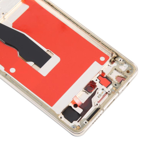 Écran LCD TFT complet avec châssis pour Huawei P30, ne prenant pas en charge l'identification par empreinte digitale (doré) SH401J561-07