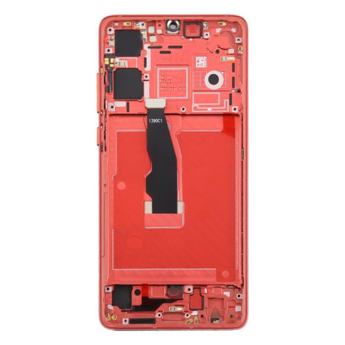 Écran LCD TFT complet avec châssis pour Huawei P30, ne prenant pas en charge l'identification par empreinte digitale (rouge) SH401R921-07