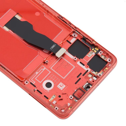 Écran LCD TFT complet avec châssis pour Huawei P30, ne prenant pas en charge l'identification par empreinte digitale (rouge) SH401R921-07