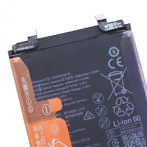 Remplacement de la batterie 4500mAh pour Huawei Nova 11 Pro / Nova 11 Ultra GOA-AL80 HB506493EFW SH9526915-03