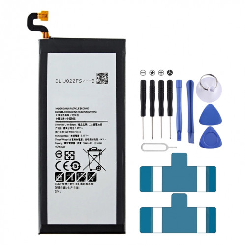 Batterie de remplacement 3000mAh, pour Samsung Galaxy S6 Edge + SM-G9280 G928P G928F G928V G9280 G9287 EB-BG928ABE EB-BG928ABA SH95441805-04