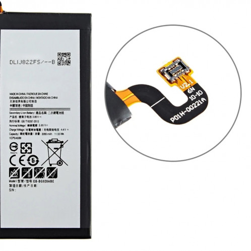Batterie de remplacement 3000mAh, pour Samsung Galaxy S6 Edge + SM-G9280 G928P G928F G928V G9280 G9287 EB-BG928ABE EB-BG928ABA SH95441805-04