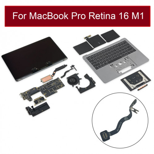 821-03114-A câble de veille du capteur d'angle de couverture d'écran LCD pour MacBook Pro Retina 16 M1 A2485 EMC3651 2021 SH9656691-05
