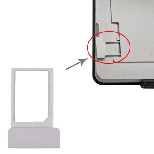 Plateau de carte SIM pour Microsoft Surface Pro 7+ LTE (argent) SH723S1632-04