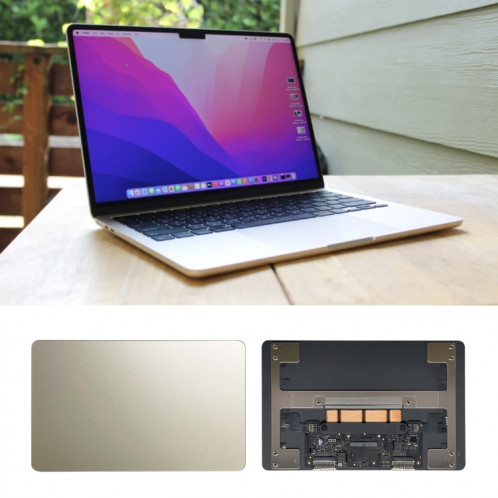 Pavé tactile pour MacBook Air M2 13 2022 A2681 (Or) SH742J1317-06
