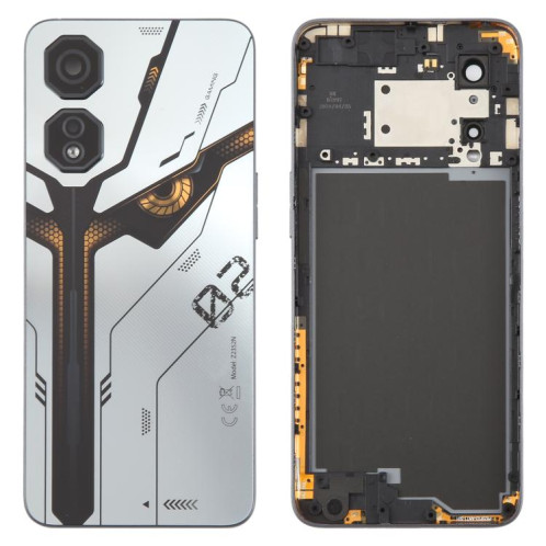 Cache arrière de batterie en plastique avec cache d'objectif d'appareil photo pour ZTE Nubia Neo 2 Z2352N (argent) SH92SL1989-07