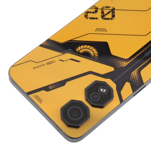 Cache arrière de batterie en plastique pour ZTE Nubia Neo 2 Z2352N avec cache d'objectif d'appareil photo (jaune) SH92YL1417-07