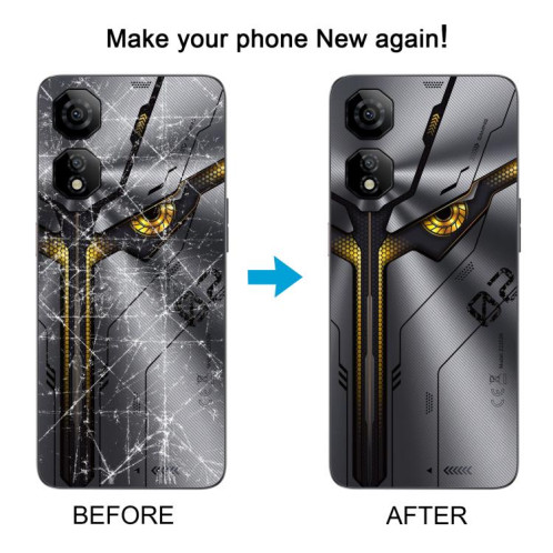 Cache arrière de batterie en plastique avec cache d'objectif d'appareil photo pour ZTE Nubia Neo 2 Z2352N (argent) SH92SL1989-07