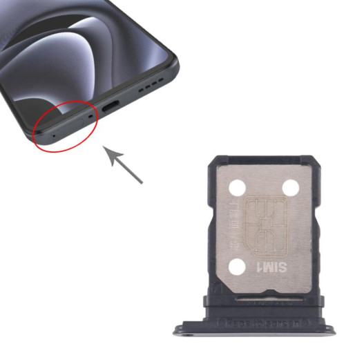 Pour Realme GT Neo2 Original SIM + Plateau pour carte SIM (Noir) SH818B1832-04