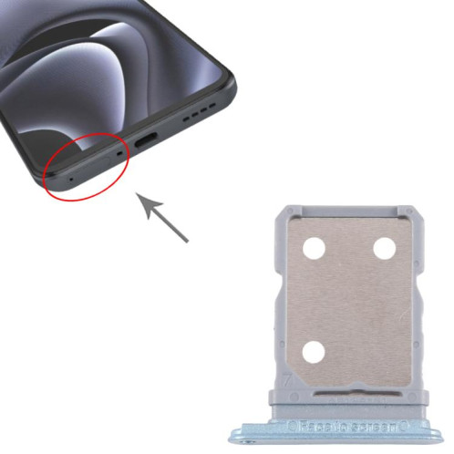 Pour Realme GT Neo2 Original SIM + Plateau pour carte SIM (Bleu) SH818L1932-04