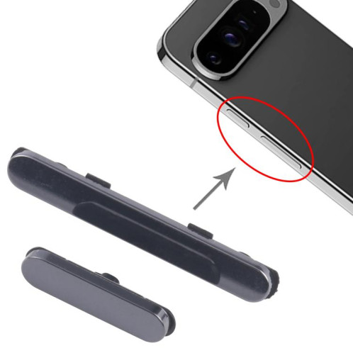 Bouton d'alimentation et de contrôle du volume pour Google Pixel 9 Pro XL (noir) SH825B51-04