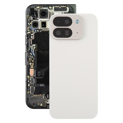 Coque arrière originale pour Google Pixel 9 Pro Fold avec cache d'objectif (blanc) SH51WL510-07