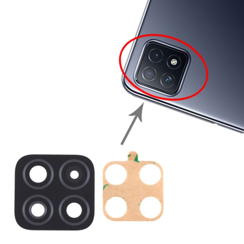 Pour OPPO A73 5G / A53 5G / A72 5G PDYM20 10pcs objectif de caméra arrière SH98621994-04