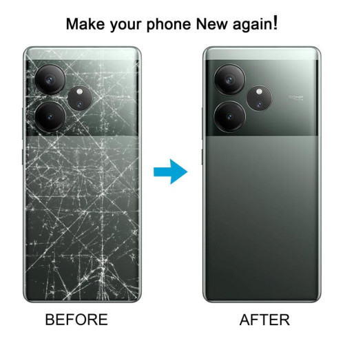 Coque arrière d'origine pour Realme GT Neo6 avec cache d'objectif (vert) SH91GL1255-07